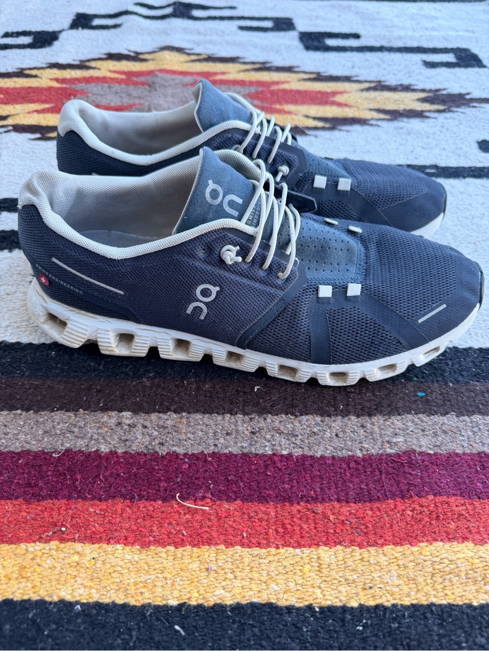 On Running Cloud Men's Running Shoes in Navy Blue